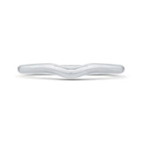 Plain Wedding Band in 14K White Gold