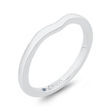 Plain Wedding Band in 14K White Gold