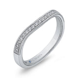 Round Diamond Wedding Band in 14K White Gold