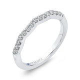 Round Diamond Wedding Band in 14K White Gold