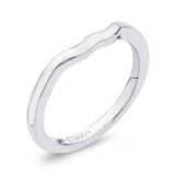 Plain Wedding Band in 14K White Gold