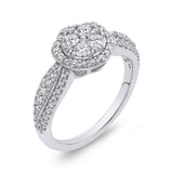 10K White Gold 7/8 Ct Diamond Fashion Ring in 14K White Gold