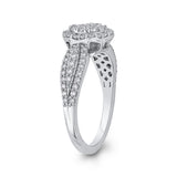 10K White Gold 7/8 Ct Diamond Fashion Ring in 14K White Gold