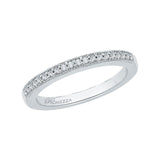 Round Diamond Wedding Band in 14K White Gold