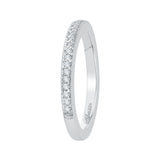Round Diamond Wedding Band in 14K White Gold