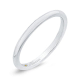 Plain Wedding Band in 14K White Gold