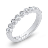 Round Diamond Half-Eternity Wedding Band in 14K White Gold