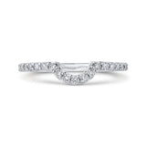 Round Diamond Wedding Band in 14K White Gold