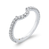 Round Diamond Wedding Band in 14K White Gold