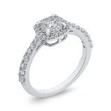 10K White Gold 5/8 ct White Diamond Fashion Ring in 14K White Gold
