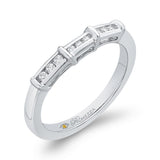 Round Diamond Wedding Band in 14K White Gold