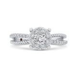 Diamond Engagement Ring in 14K White Gold