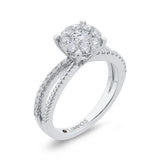 Diamond Engagement Ring in 14K White Gold