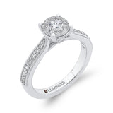 Diamond Engagement Ring in 14K White Gold