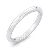 Plain Wedding Band in 14K White Gold