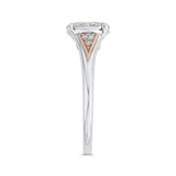 Diamond Engagement Ring in 14K Two Tone Gold