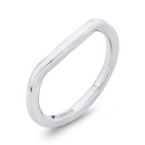 Plain Wedding Band in 14K White Gold