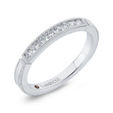 Round Diamond Wedding Band in 14K White Gold
