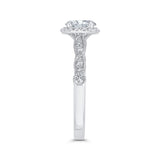 Diamond Engagement Ring in 14K White Gold (Semi-Mount)