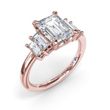 Bold and Beautiful Five Stone Engagement Ring 
