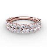 Marquise Cluster Diamond Ring 