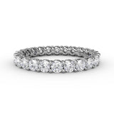 Stunning Shared Prong Eternity Band 