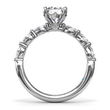 Whimsical Diamond Engagement Ring 