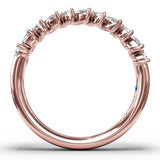Floating Marquise and Round Diamond Ring 