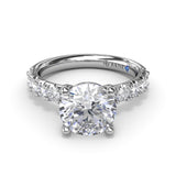 Classic Solitaire Diamond Engagement Ring 