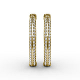 Knife Setting Diamond Hoop