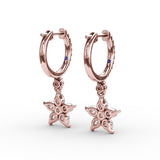 Catalina Diamond Star Drop Earrings 
