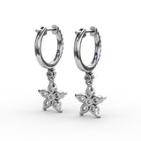 Catalina Diamond Star Drop Earrings 