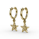 Catalina Diamond Star Drop Earrings 