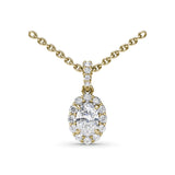 Diamond Halo Necklace 