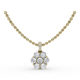 Magnolia Diamond Pendant 