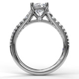 Double Row Graduated Engagement Ring