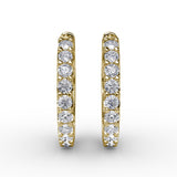 .6ct Diamond Hoop Earrings 
