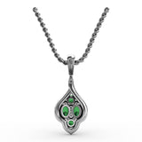 Precious Emerald and Diamond Pendant 