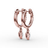 Marquise Diamond Drop Earrings 