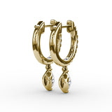Marquise Diamond Drop Earrings 