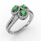 Feel The Elegance Emerald and Diamond Ring 