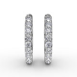 .6ct Diamond Hoop Earrings 