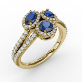 Feel The Elegance Sapphire and Diamond Ring 