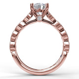 Vintage Marquise Shaped Engagement Ring