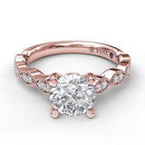 Vintage Marquise Shaped Engagement Ring
