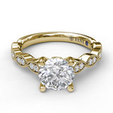 Vintage Marquise Shaped Engagement Ring
