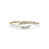 Clustered Marquise Diamond Bangle 
