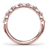 Oval Diamond Wedding Band