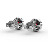 Vintage Channel Setting Stud Earrings 