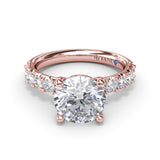 Classic Solitaire Diamond Engagement Ring 